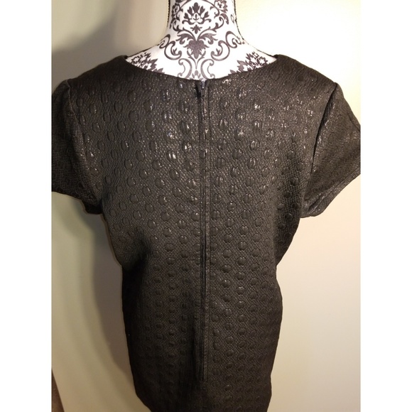 Black Shimmer Sheath Dress - Picture 4 of 5